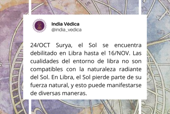 Sol debilitado en Libra